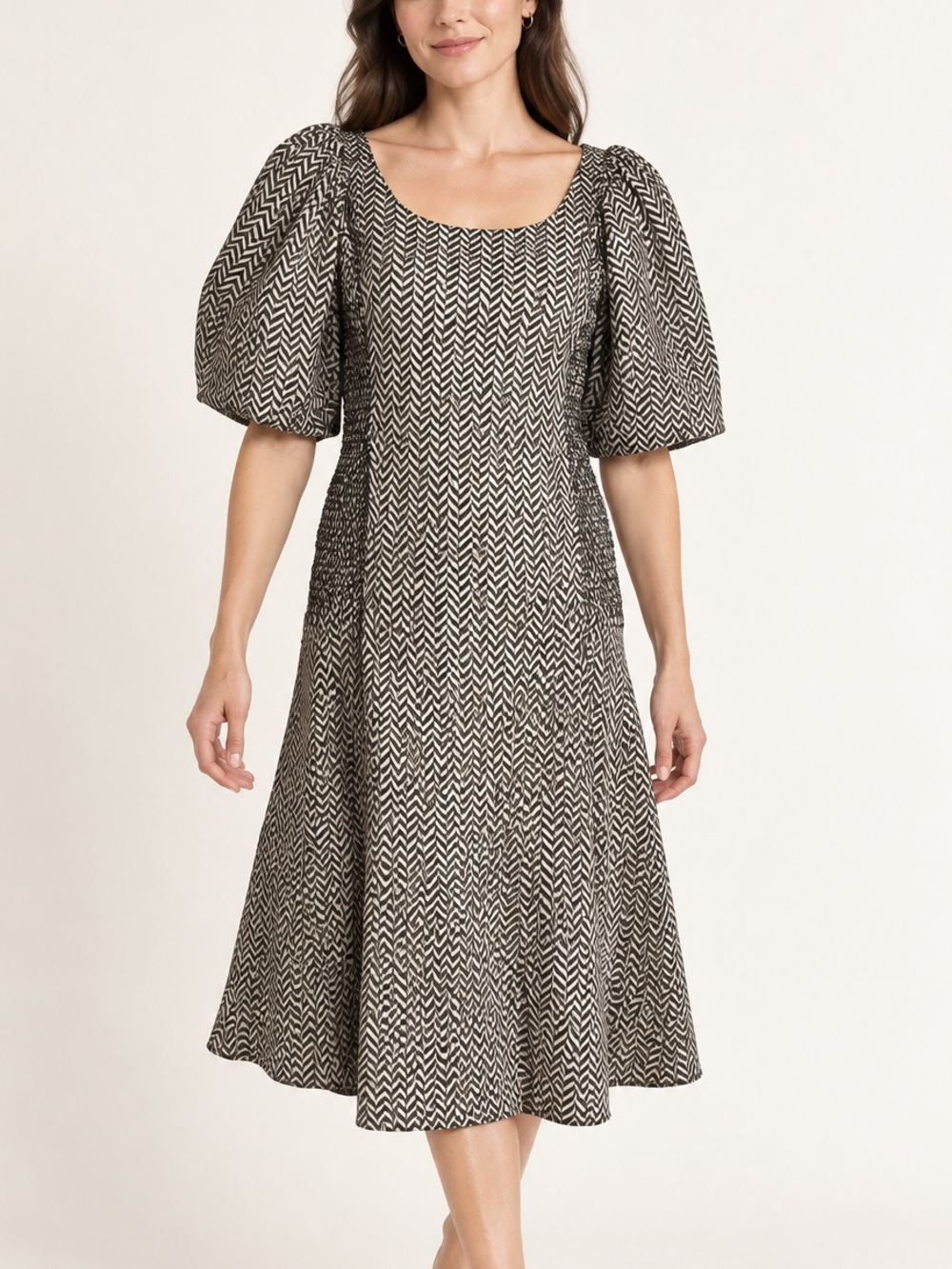 Never a Wallflower Dress in Desert Chevron Women’s Sz. S